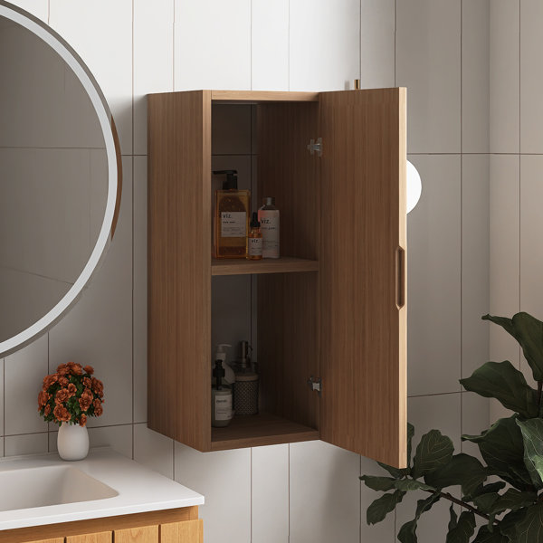 Millwood Pines 30" H Wall-Mounted Floating Bathroom Vanity Side Cabinet ...